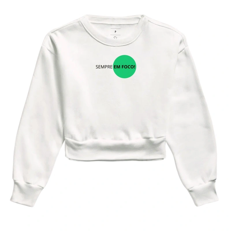 Moletom cropped feminino, sempre em foco! - Imagem 3
