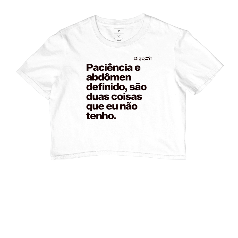 CROPPED ACADEMIA PACIÊNCIA E ABDÔMEN DEFINIDO - Imagem 3