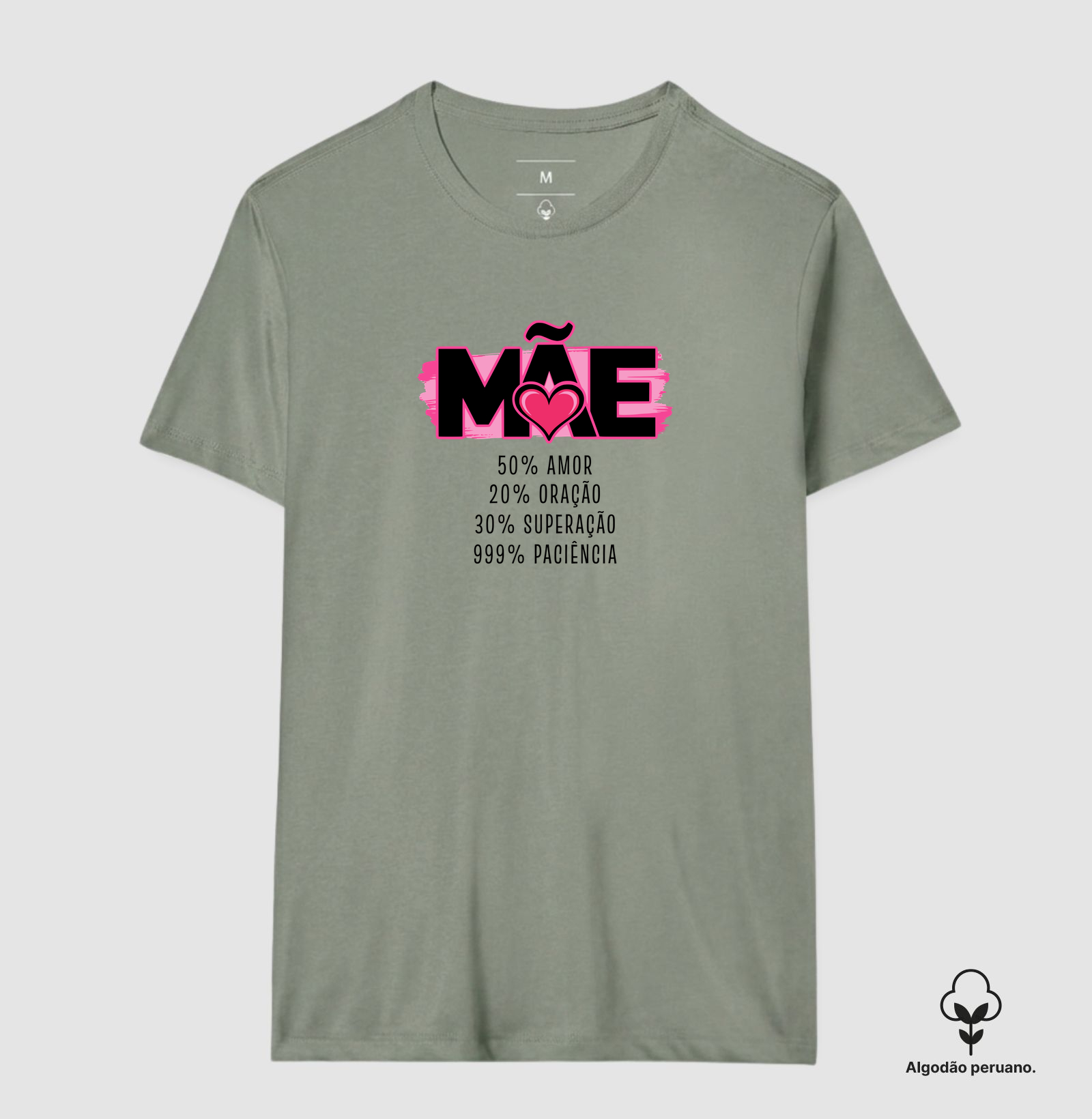 Camiseta Algodão Peruano 100% Mãe - Imagem 6