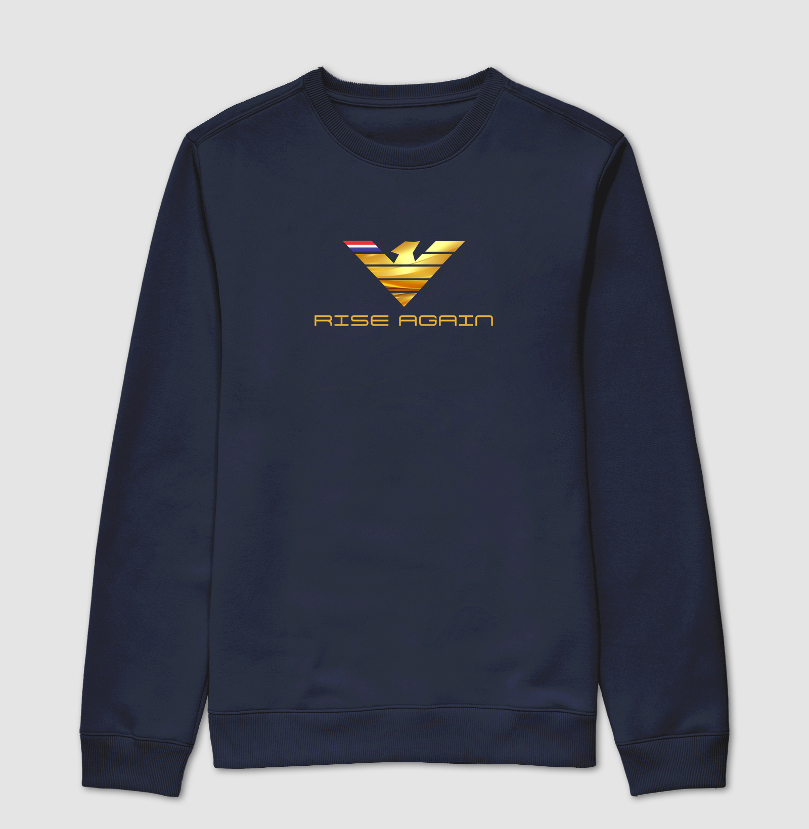👑🦅 RISE AGAIN GOLD | A Grandeza de se Levantar Mais Forte  A estampa RISE AGAIN GOLD é uma verdadeira celebração da força, da superação e da mentalidade vencedora. Com uma imponente águia dourada no centro da composição, a arte simboliza liderança, liberdade e a capacidade de renascer diante dos desafios com ainda mais poder e determinação. - Imagem 5