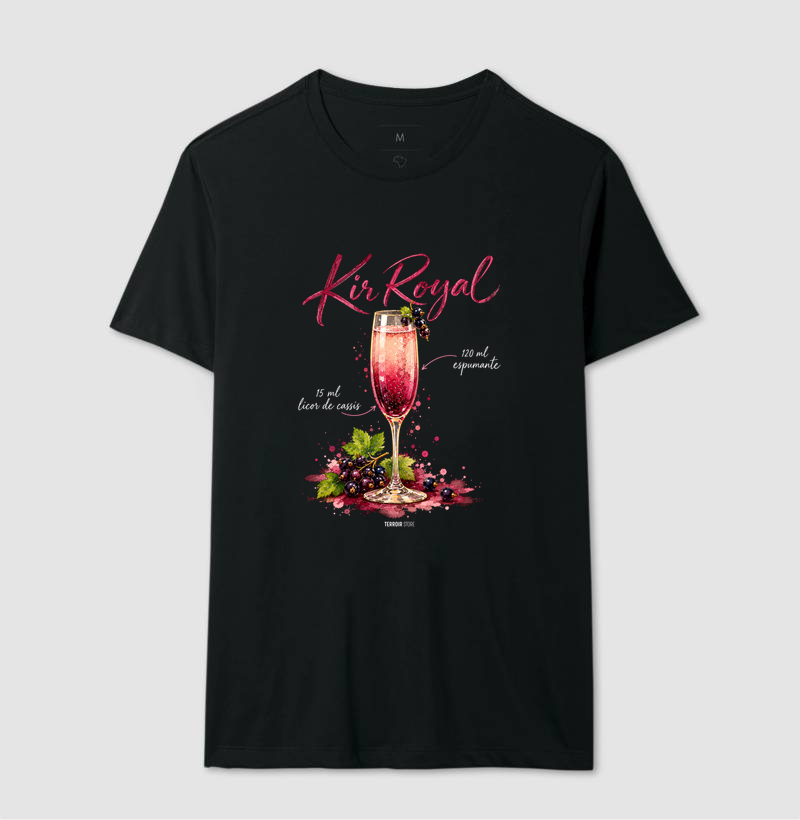 Camiseta Kir Royal – Drink com Espumante e Licor de Cassis - Imagem 2