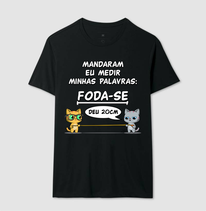 Camiseta Gato Sincero Medir Palavras - Imagem 2