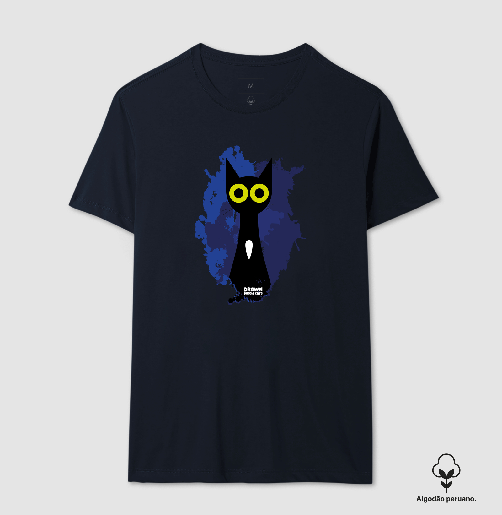 Gato preto com fundo azul - Imagem 4