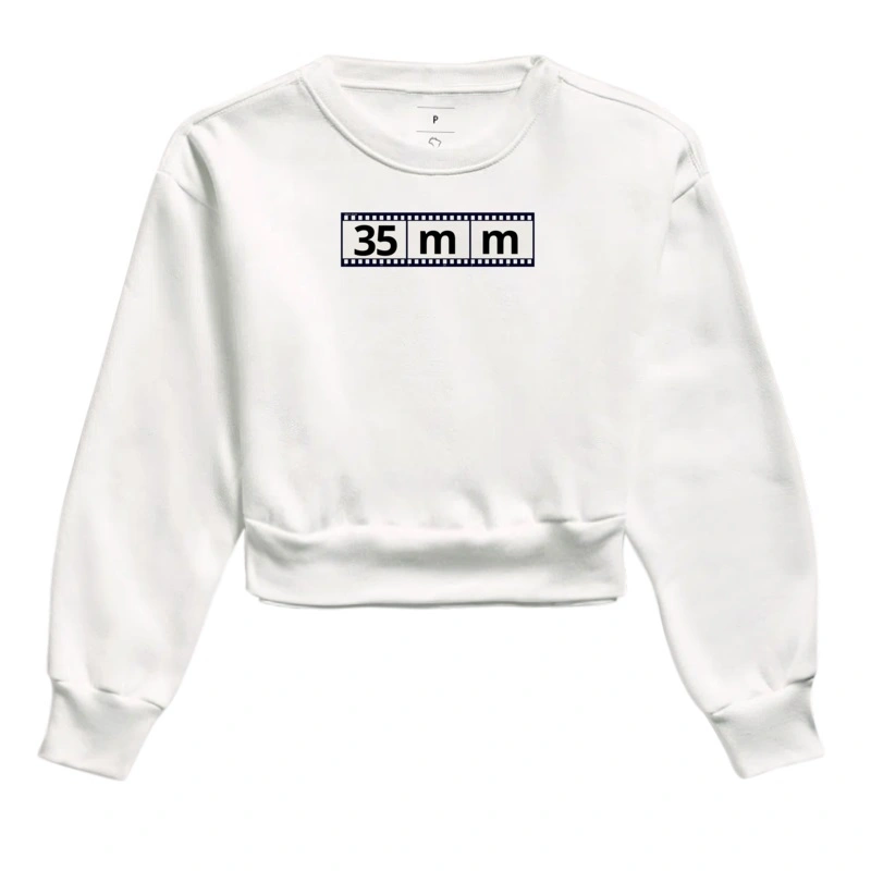 Moletom cropped feminino film 35mm - Imagem 3
