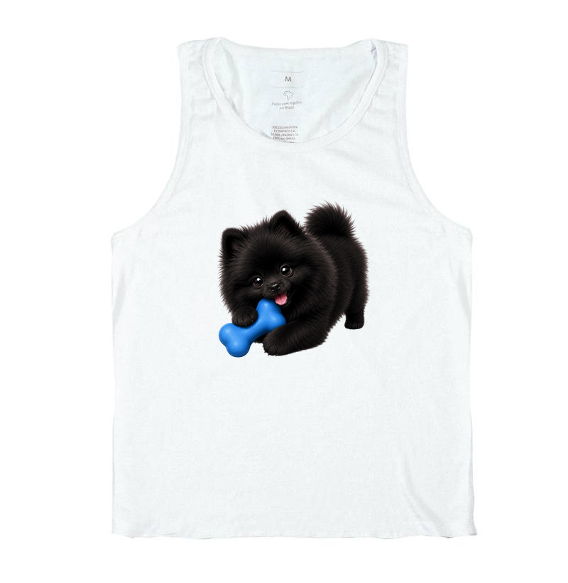 Pomerânia (Spitz Alemão) Preto - Desenho Animado - Imagem 2