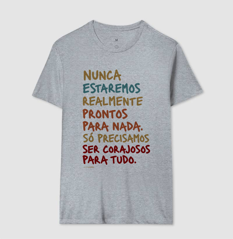 Camiseta Nunca Estaremos Realmente Prontos - Imagem 8