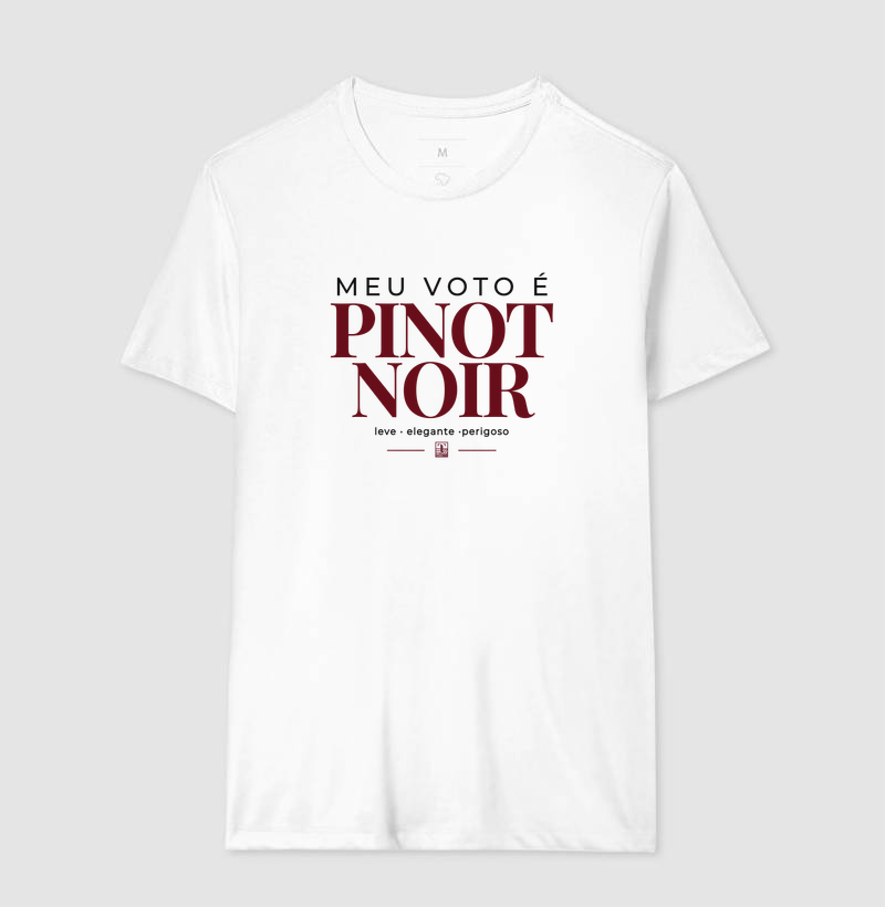 Camiseta “Meu Voto é Pinot Noir” – Wine Minimalista - Imagem 4