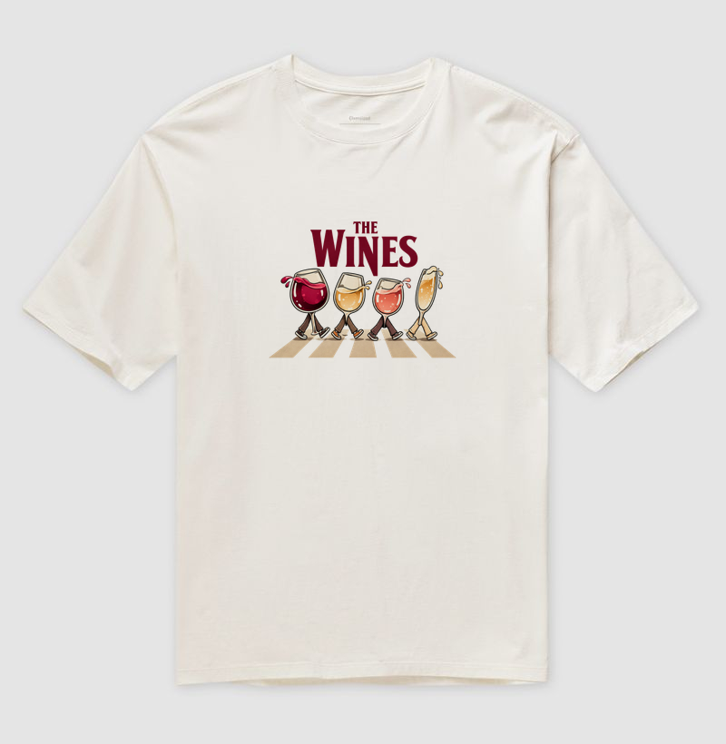 Camiseta Oversized The Wines – Taças de Vinho na Faixa de Pedestres - Imagem 4