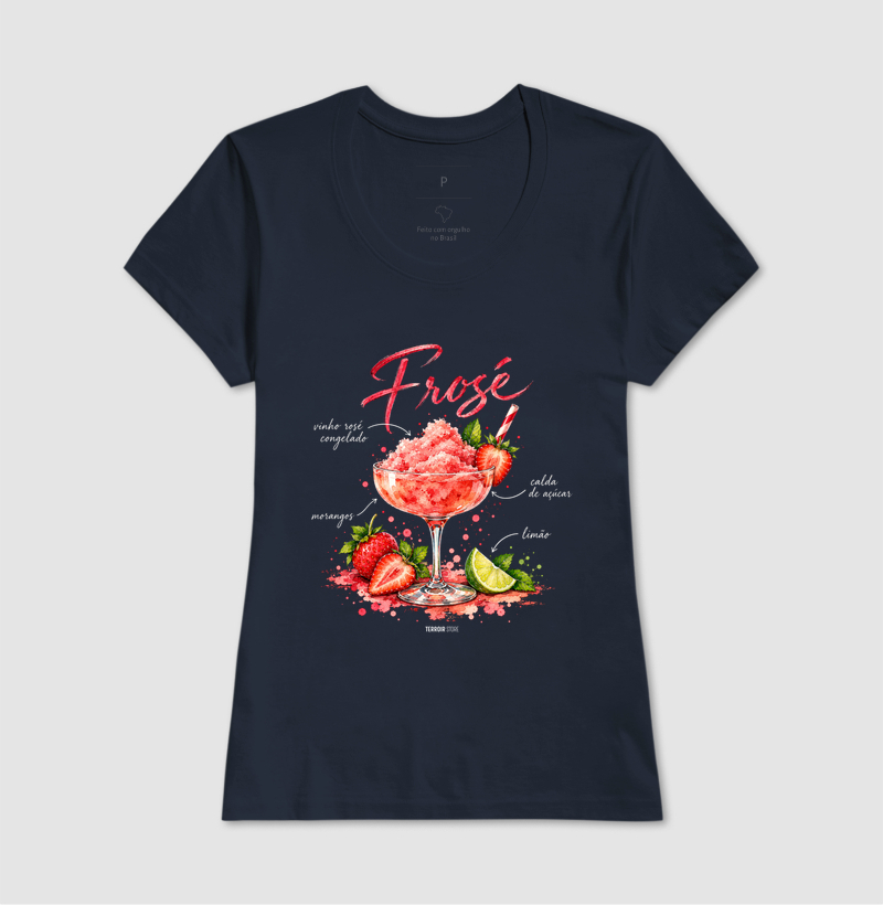 Camiseta Frosé – Drink com Vinho Rosé e Morango - Imagem 7