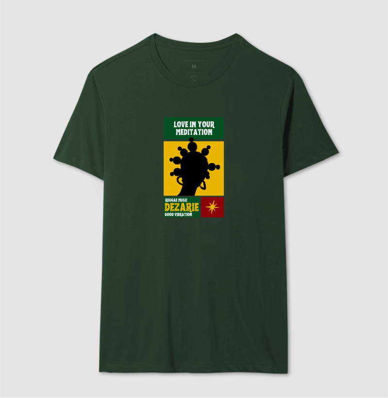 Love In Your Meditation. Coleção Reggae.  Masculino e feminino. Algodão Premium. - Imagem 13