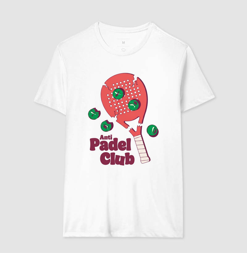 Camiseta Anti Padel Club Raquete Quebrada - Imagem 4