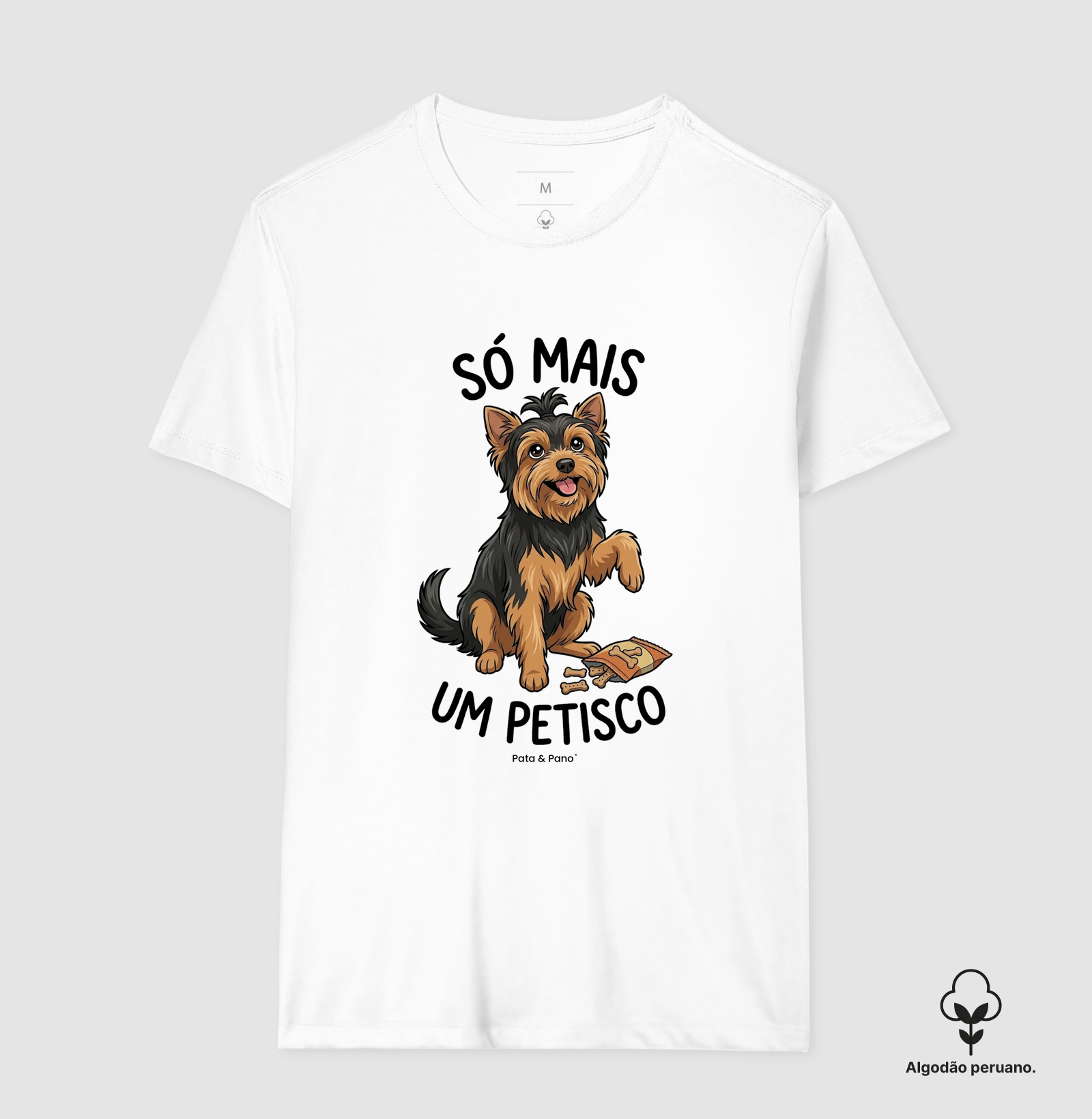 CAMISETA ALGODÃO PERUANO YORKSHIRE PETISCO - Imagem 8