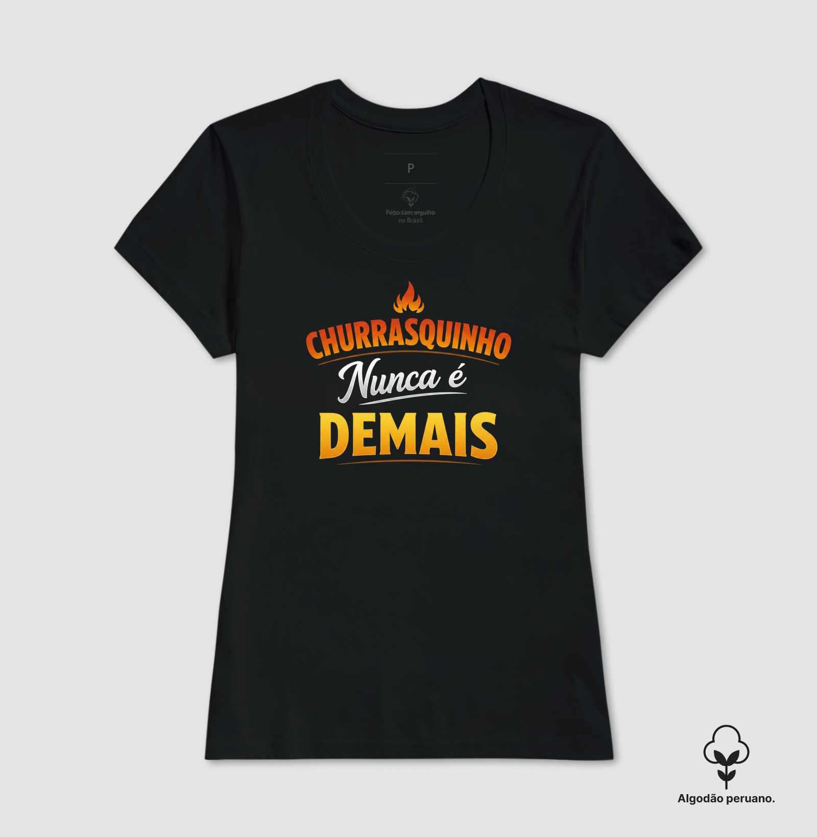camiseta churrasquinho nunca é demais - Imagem 6
