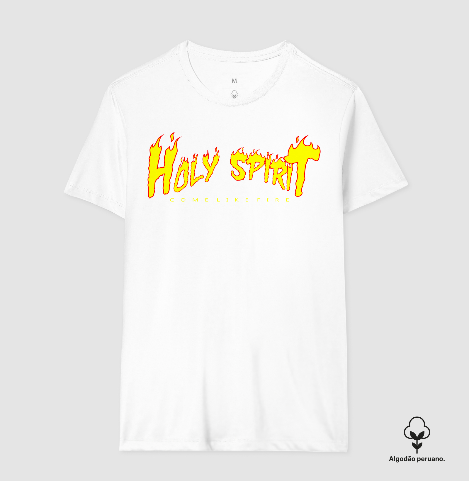Camiseta Algodão Peruano Cristã Holy Spirit Espírito Santo - Imagem 5