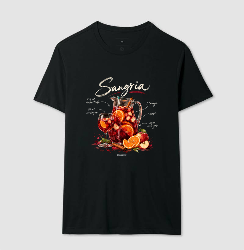 Camiseta Sangria – Drink com Vinho Tinto e Frutas - Imagem 2