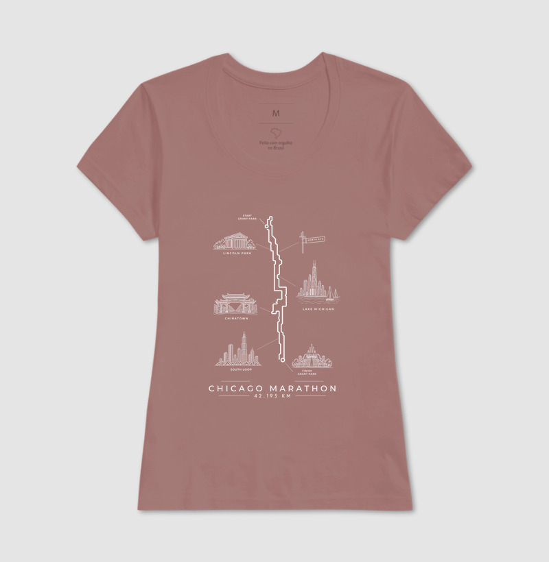 Camiseta Maratona - Percurso Maratona de Chicago - Imagem 17