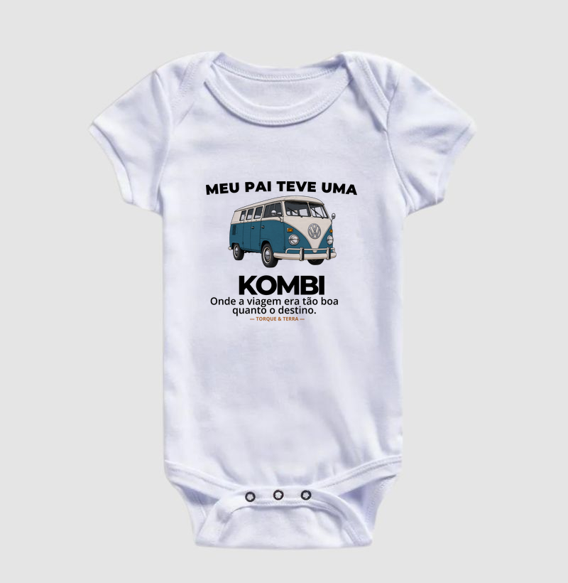 Meu pai teve uma - KOMBI - azul com branco - Imagem 3