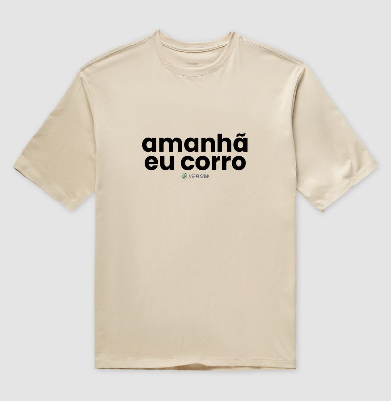 Camiseta Oversized Corrida - Amanhã Eu Corro - Imagem 3