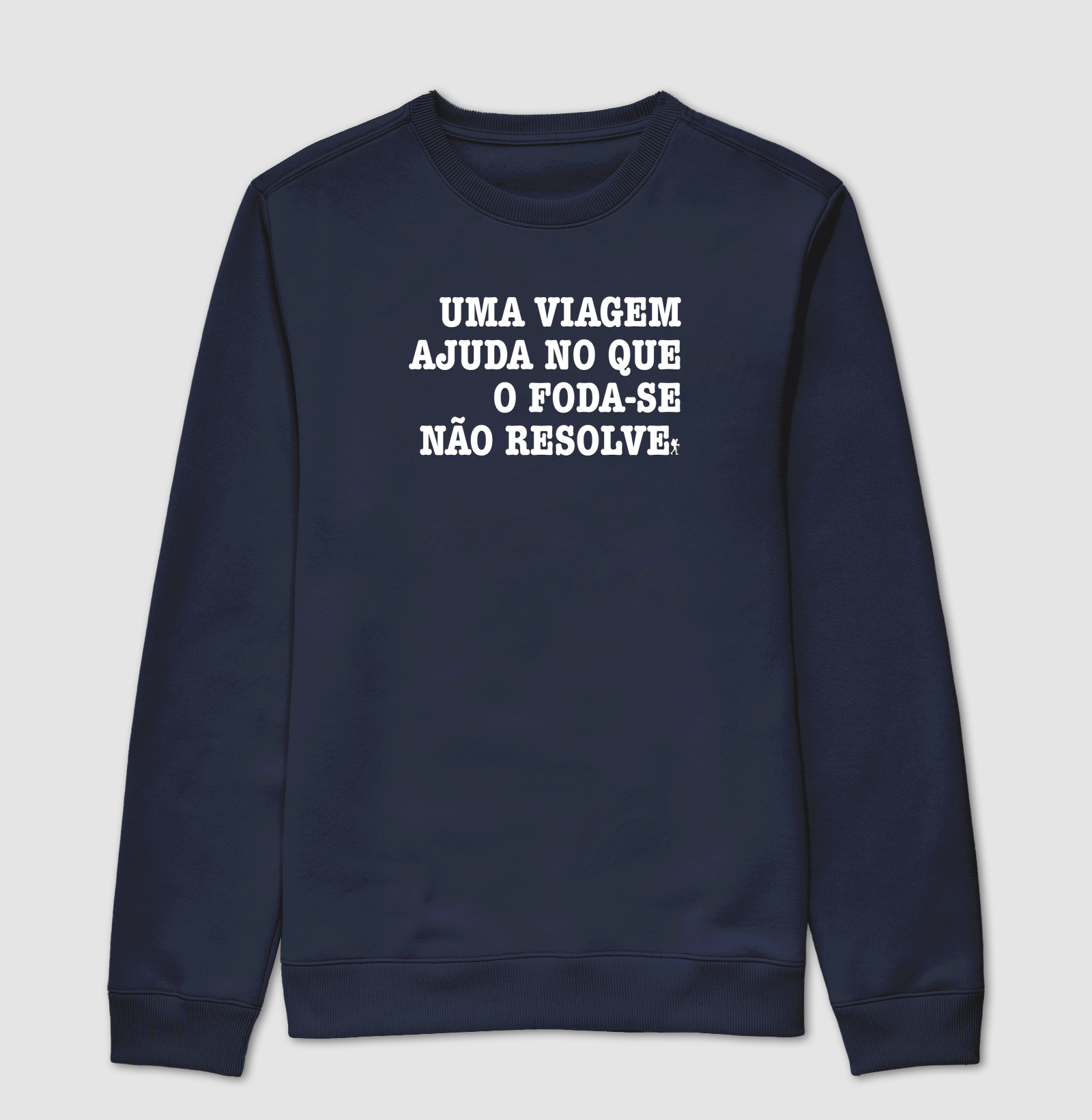 Camiseta Uma Viagem Ajuda no que o Foda-se Nao Resolve | Humor Viagem Bold | Colecao Viciados em Viagem - Imagem 5