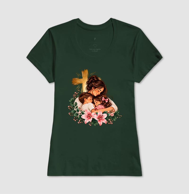 Camiseta Feminina Acinturada Amor de Mãe - Imagem 7