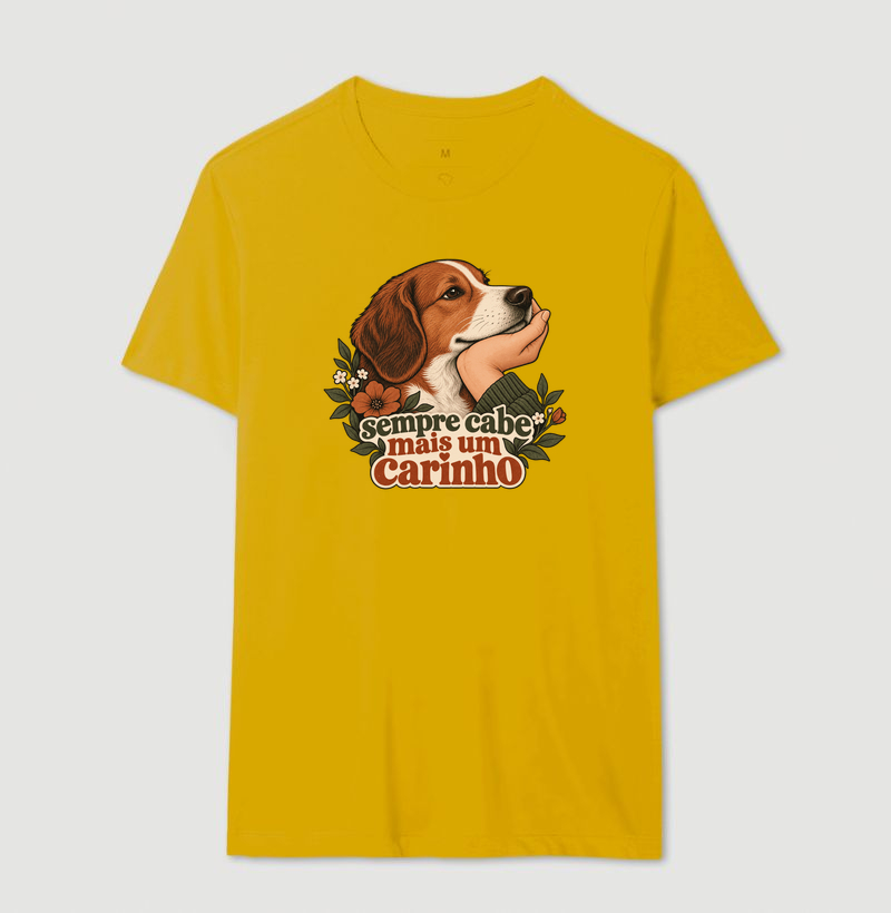 Camiseta Cachorro Carinho "sempre cabe mais um carinho" | Pelo & Pano - Imagem 14