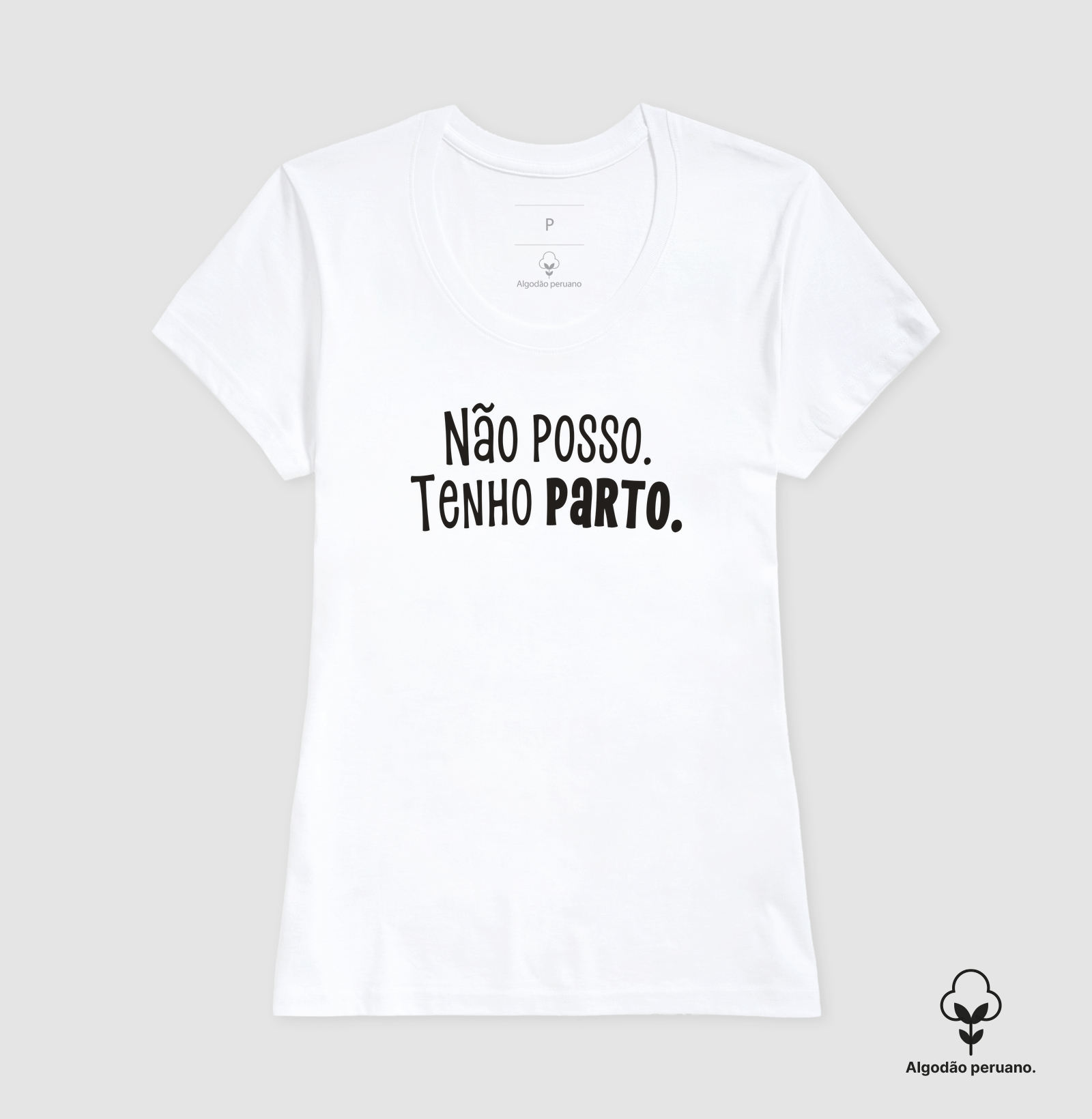 Não posso. Tenho parto. Algodão Peruano - Imagem 8