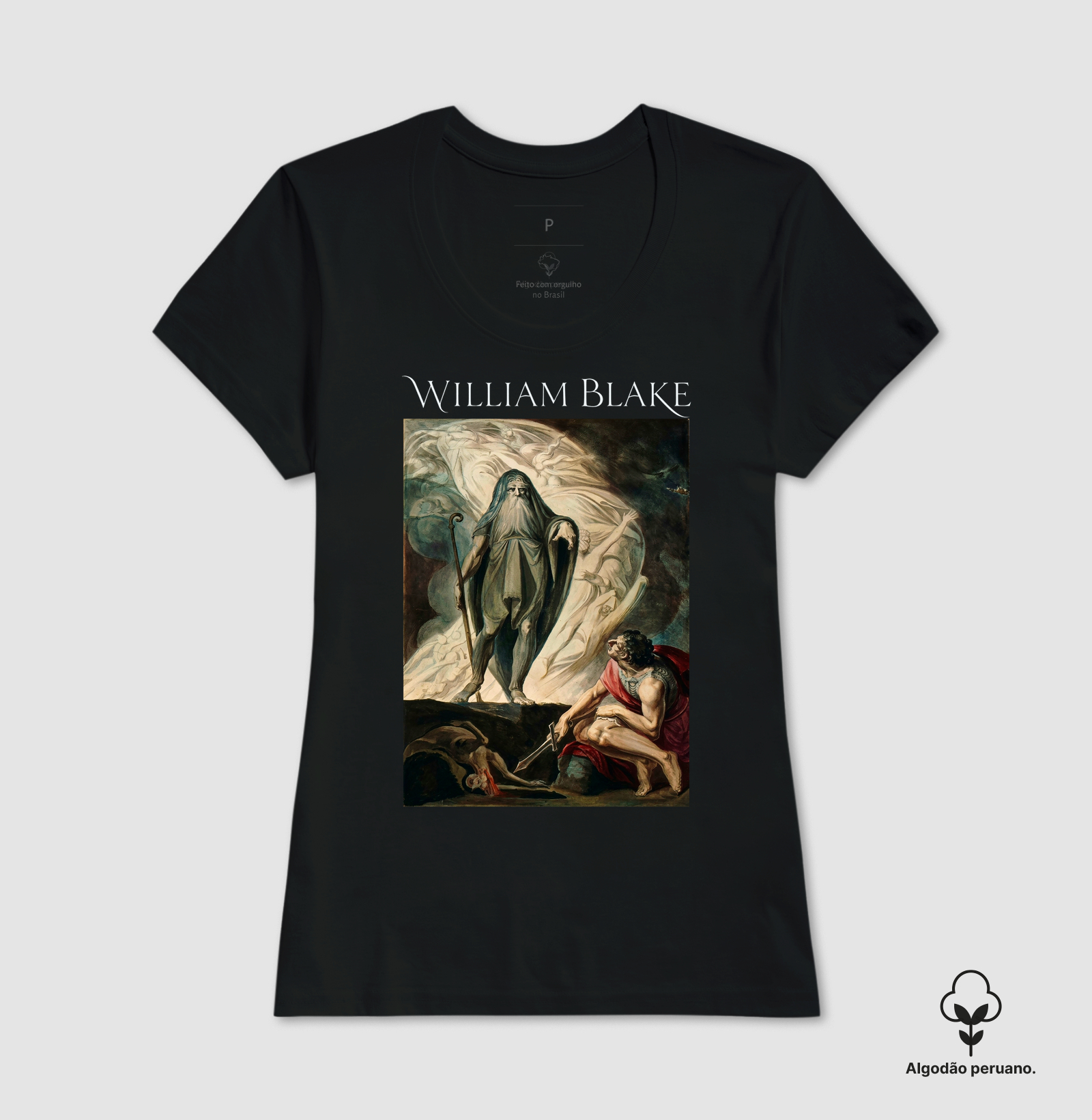 Camiseta Algodão Peruano Tanguis William Blake Ulisses e Tirésias - Mitologia Grega Odisseia - Imagem 4