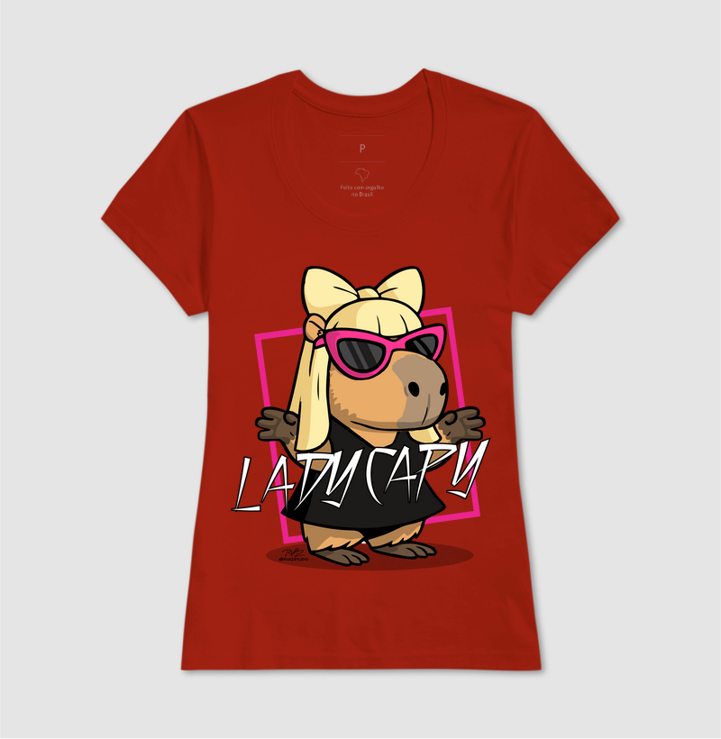 Camiseta Capivara Lady Capy - Imagem 11