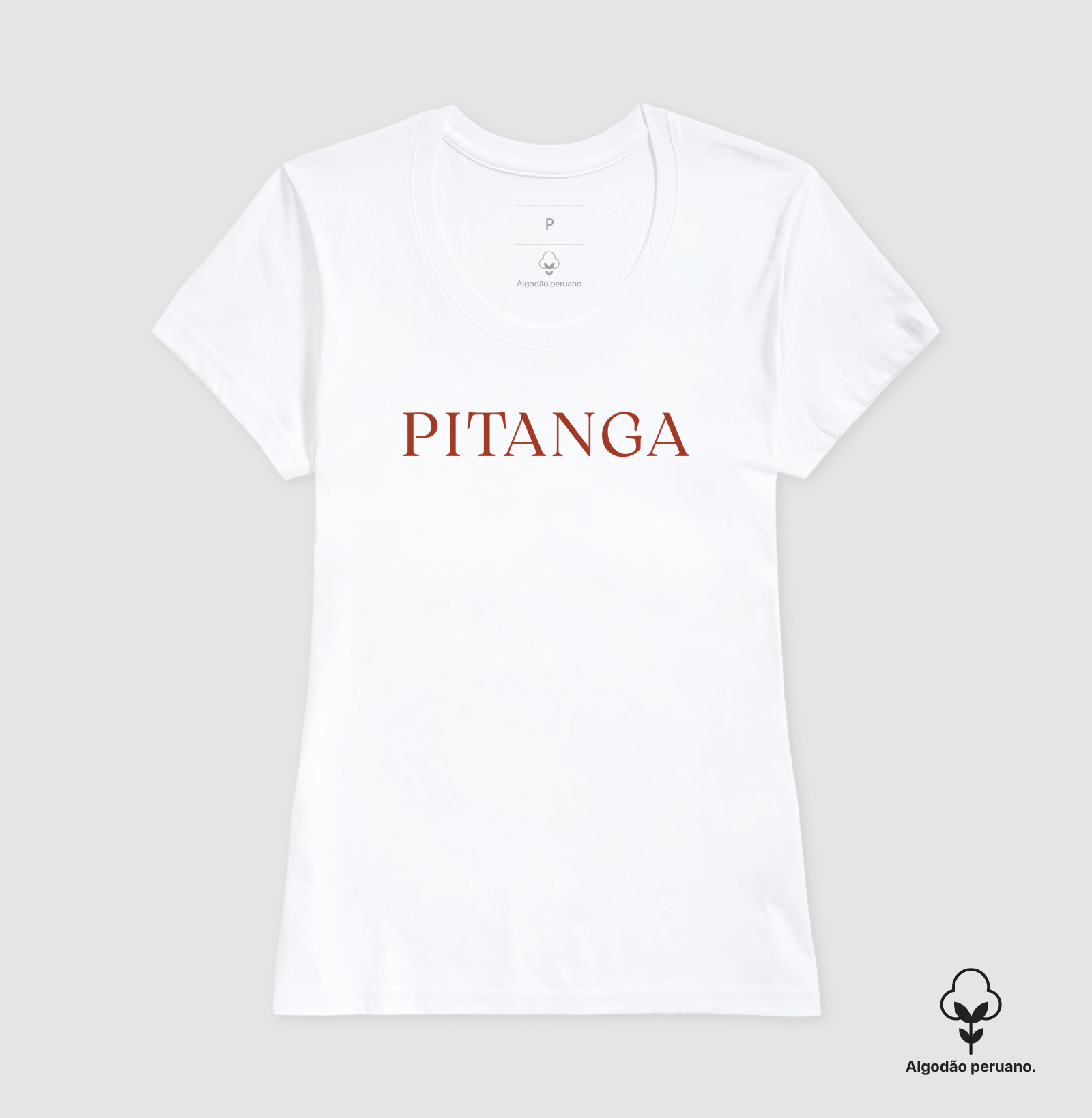 Camiseta Unissex em Algodão Estampa "PITANGA" – Versatilidade & Sofisticação Minimalista - Imagem 2