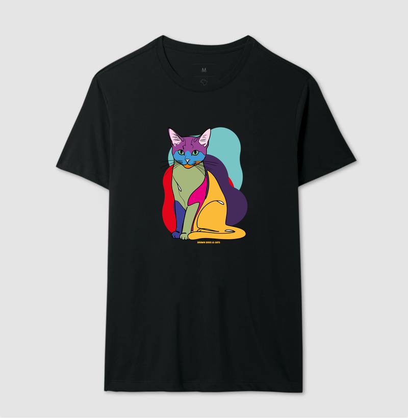 Gato e fundo coloridos - Imagem 3