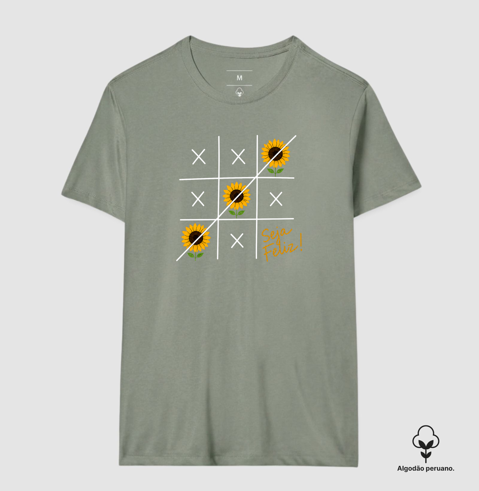 Camiseta Seja Feliz Girassol - Imagem 3
