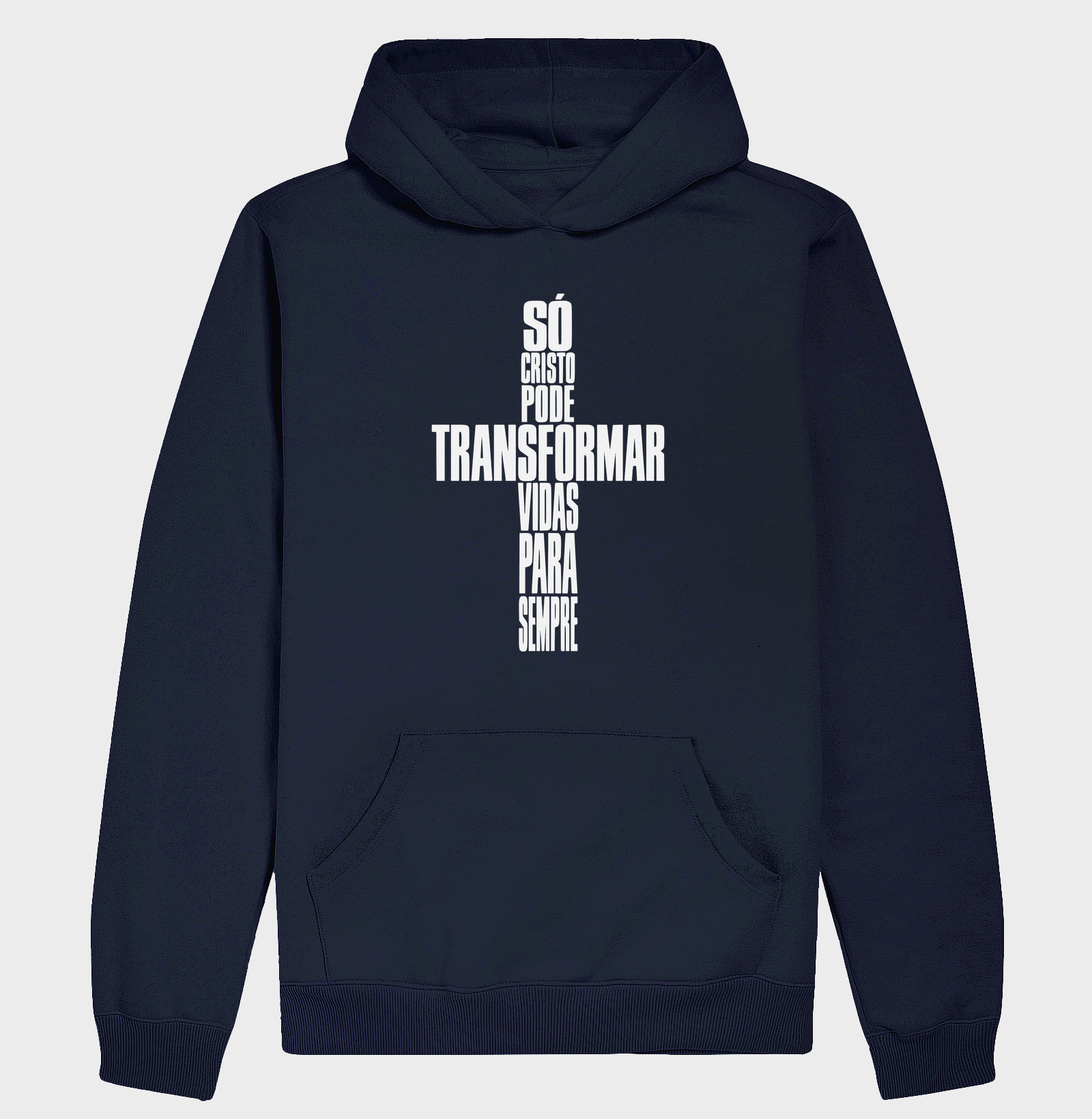 Hoodie Moletom Só Cristo Muda Vidas - Imagem 4