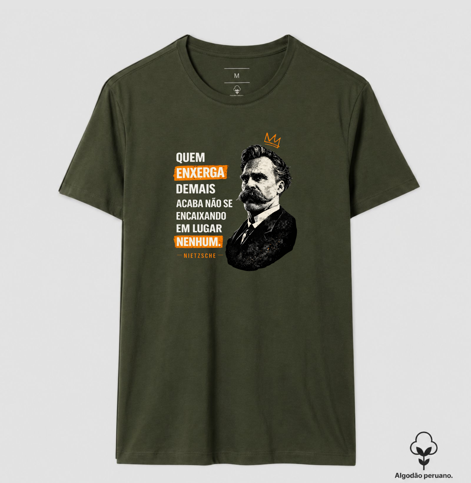 Filosofia Frase de Nietzsche "Quem enxerga demais" - Imagem 9