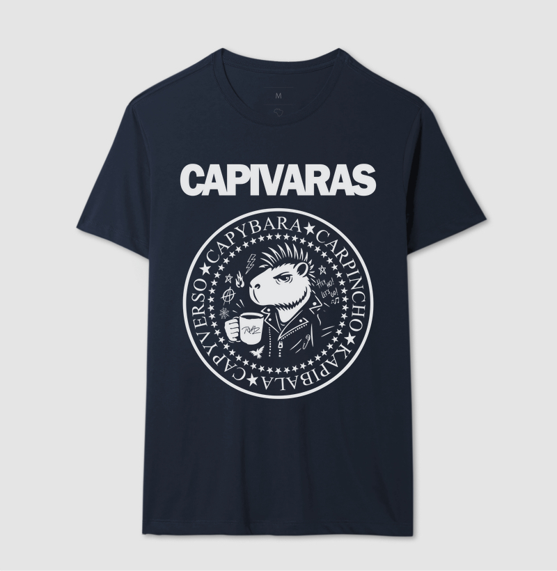 Camiseta Capivara Punk Rock - Imagem 6