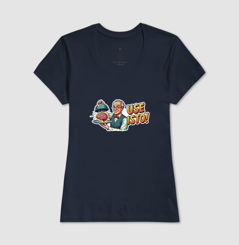 Camiseta Unissex Algodão Use Isto Cérebro - Imagem 7