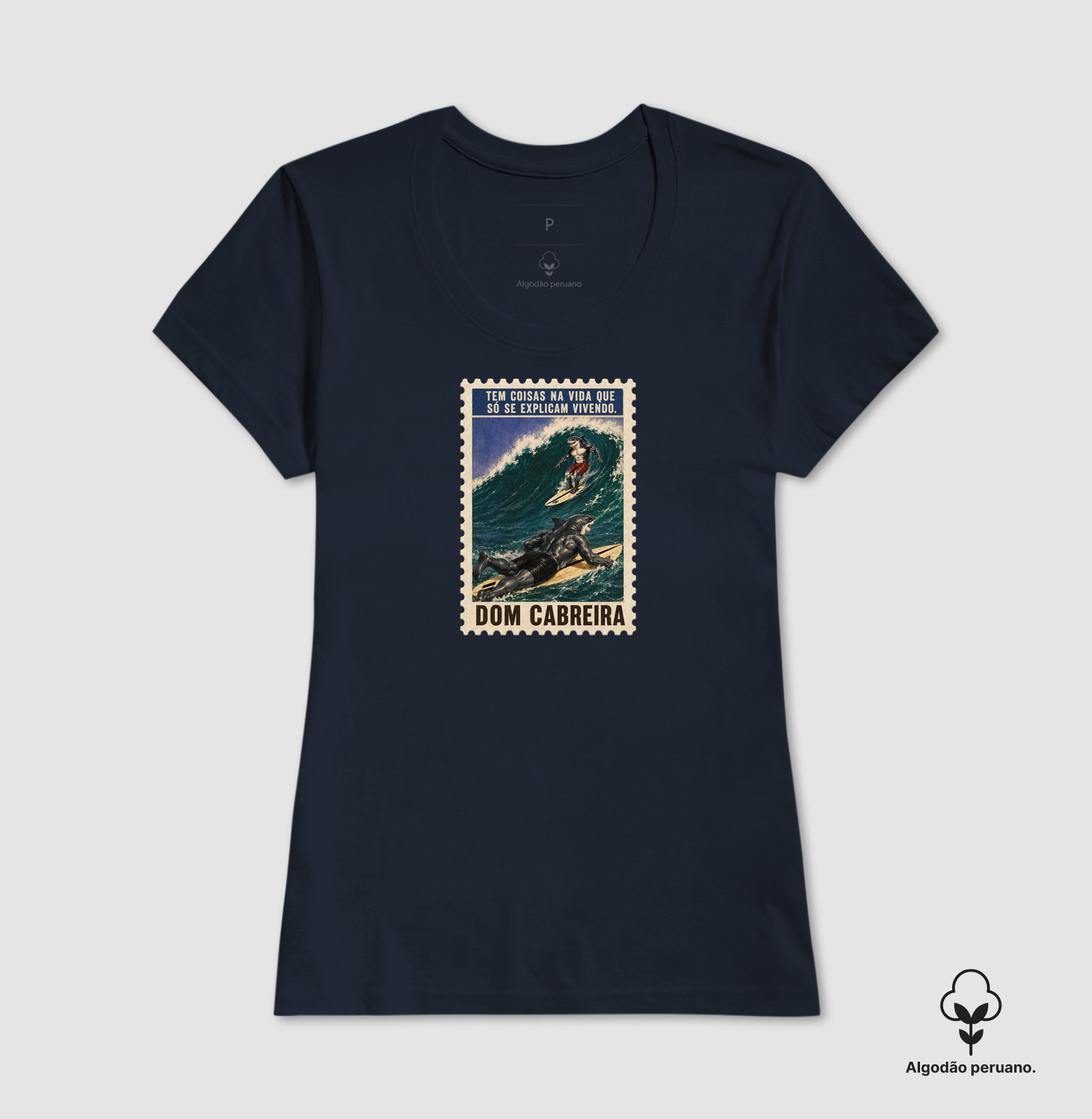 Camiseta Selo Vivendo a Vida do Surfe (masculina) - Imagem 6