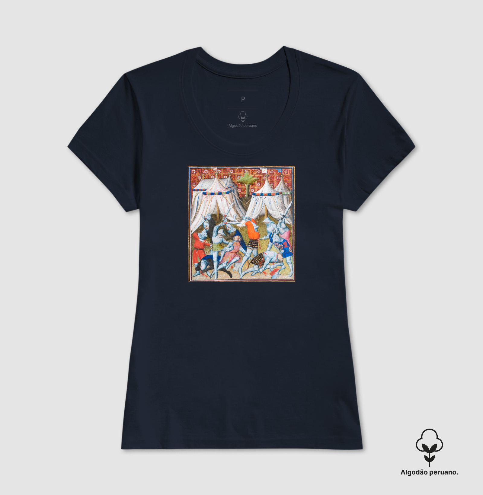 Camiseta Algodão Peruano A Noite das Lâminas – Conflito Medieval em Campo - Imagem 6