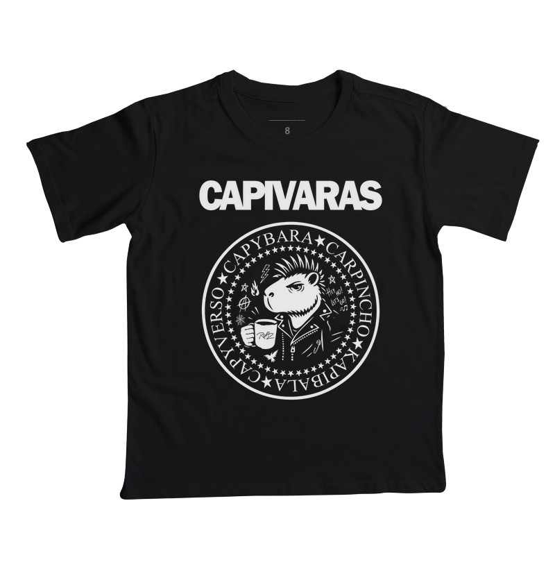 Camiseta Capivara Punk Rock - Imagem 3