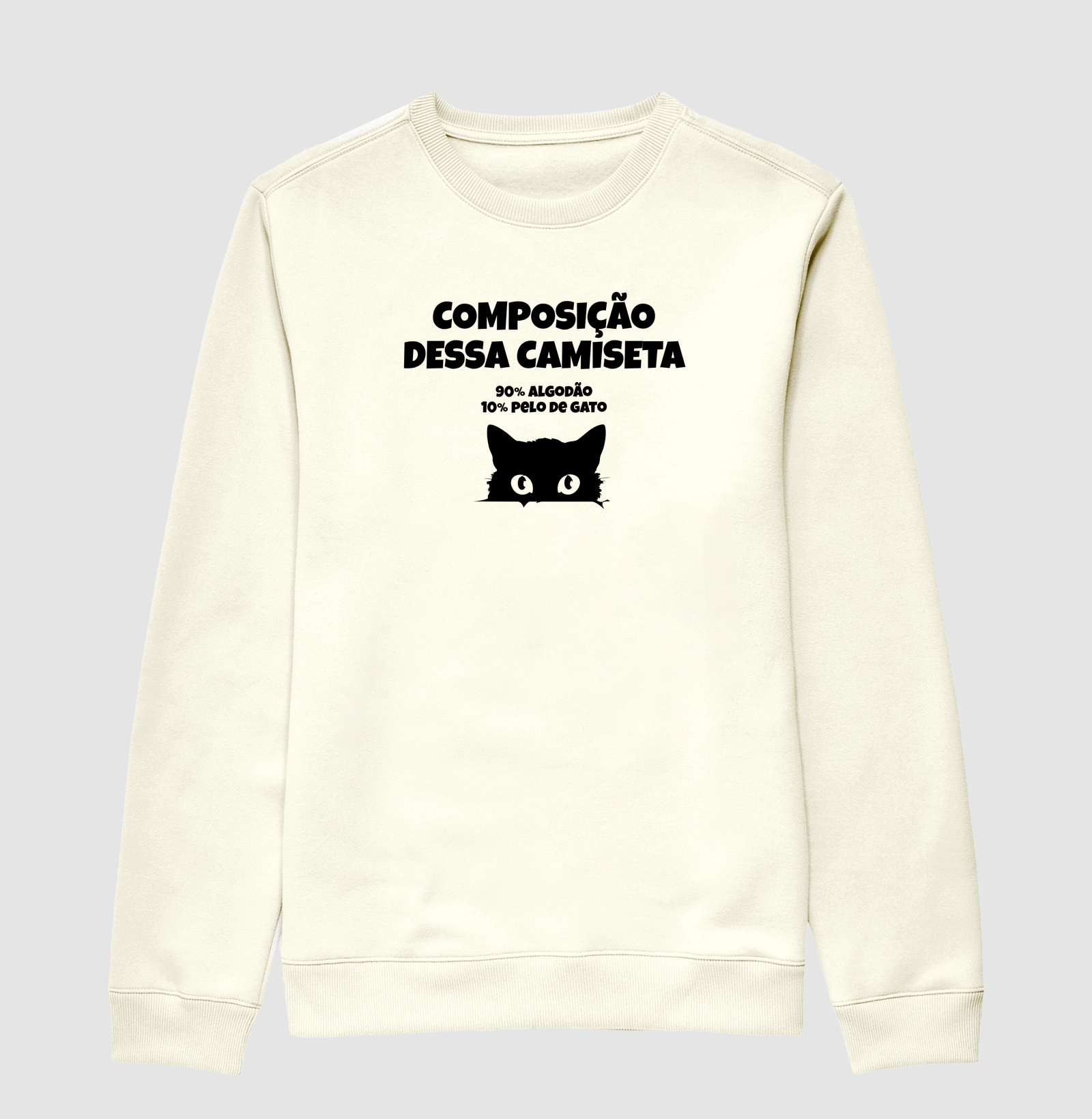 Composição dessa camiseta: 90% algodão 10% pelo de gato - Imagem 2