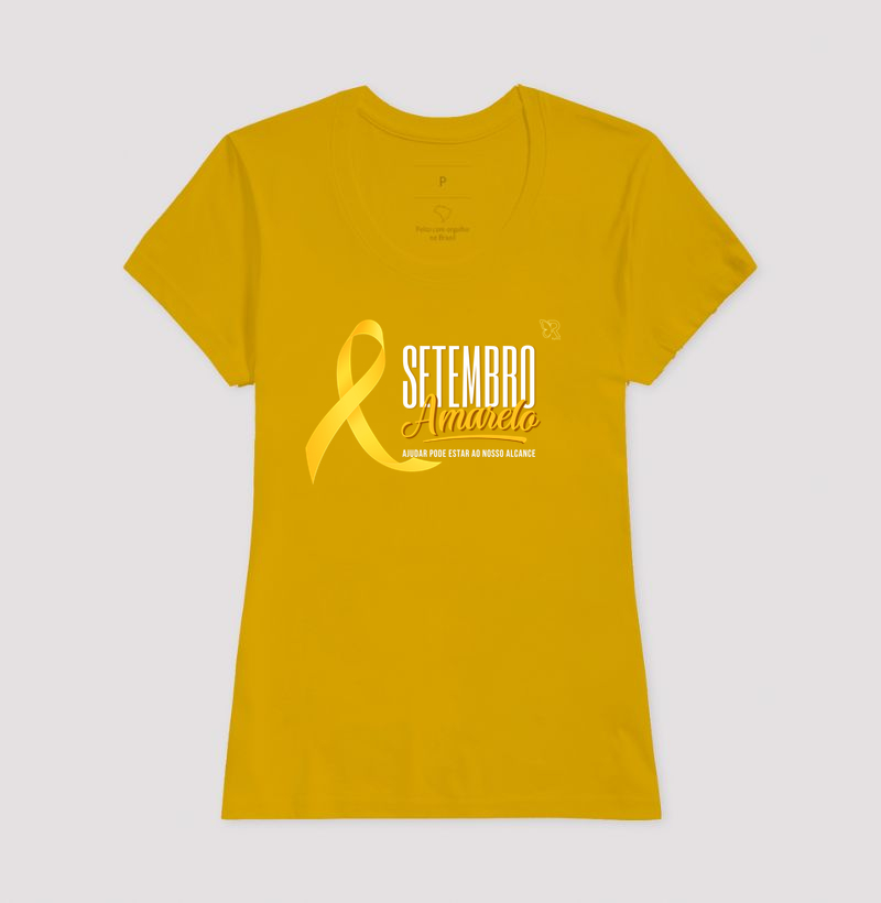 Baby Look Setembro Amarelo - Ajudar pode estar ao nosso alcance - Imagem 6