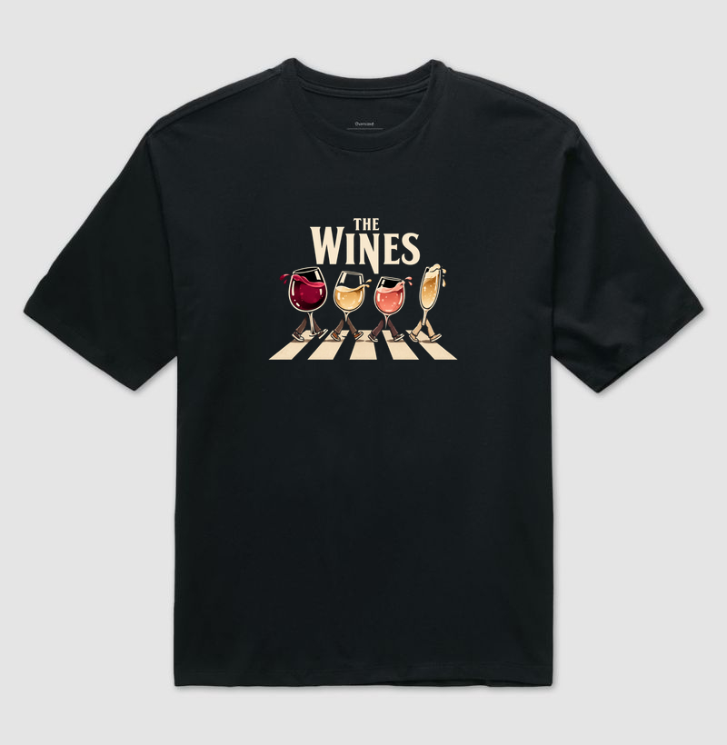 Camiseta Oversized The Wines – Taças de Vinho na Faixa de Pedestres - Imagem 2