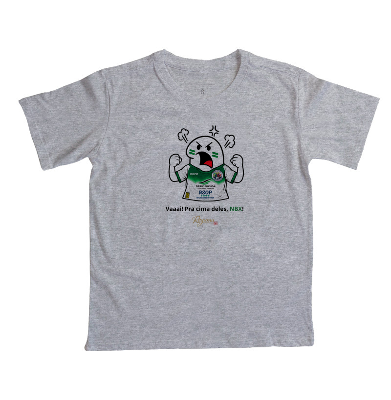 Camiseta Infantil, Menino, Menina, Juvenil de Algodão Peruano Futebol "Vai! Corre! Pra cima, NBX!"  - Imagem 6