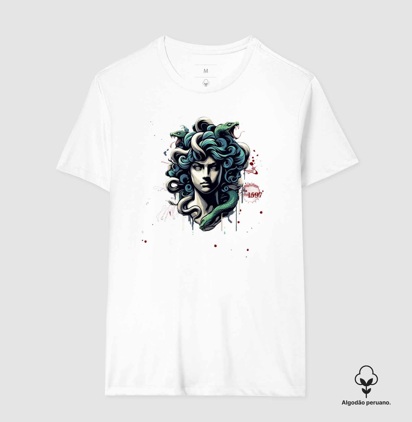 Camiseta Algodão Peruano Olhar de Medusa - Imagem 9