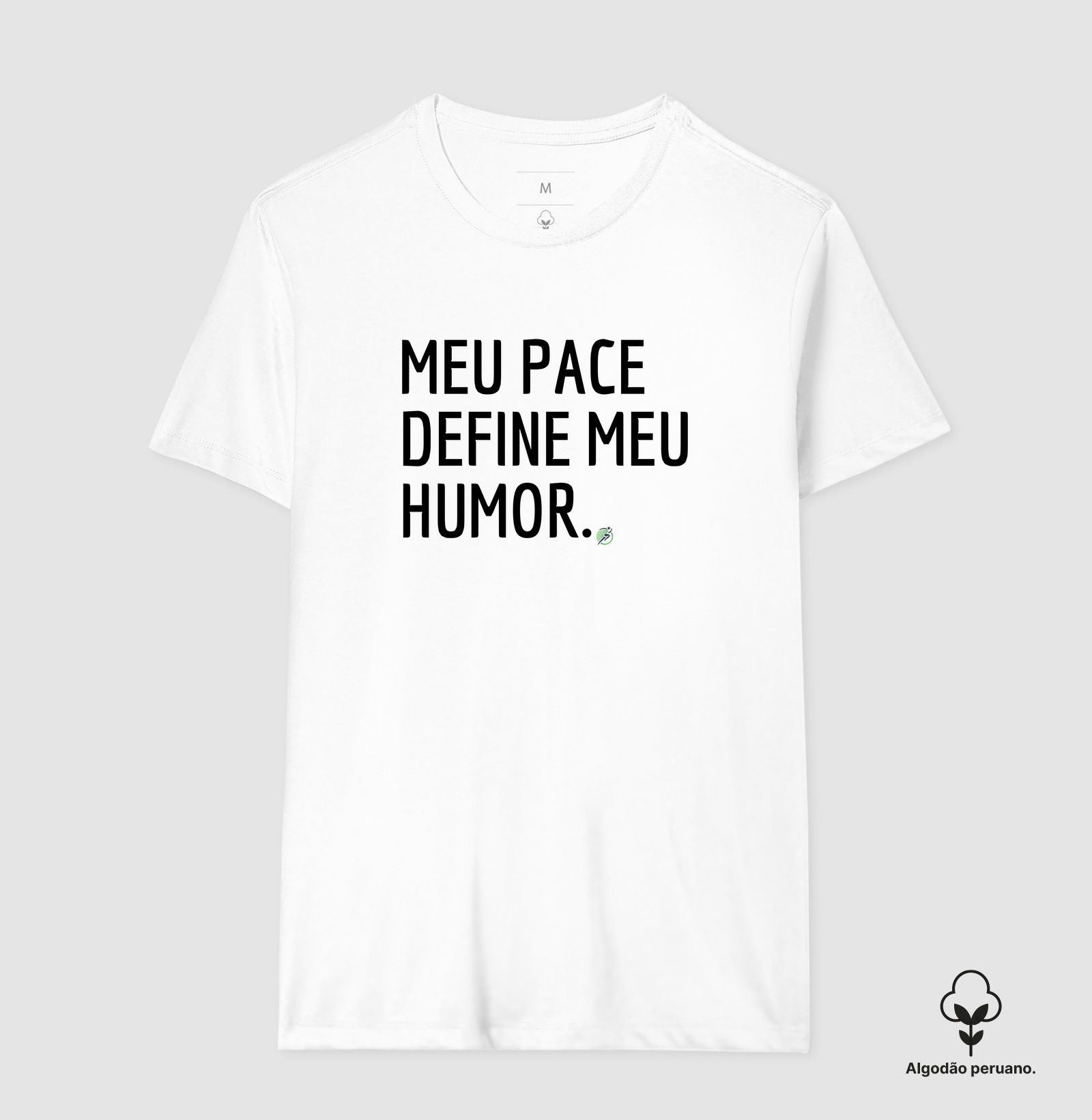 Camiseta Algodão Peruano Corrida - Meu Pace Define Meu Humor - Imagem 4