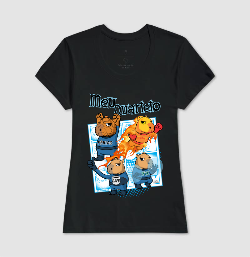 Camiseta Capivara Quarteto - Imagem 3