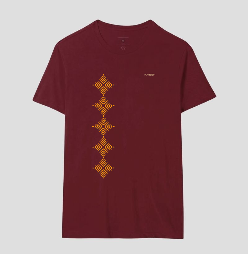 T-shirt Indígena- Grafismo Tsamata Piruara – A Escama que Guarda o Movimento do Rio - Imagem 12