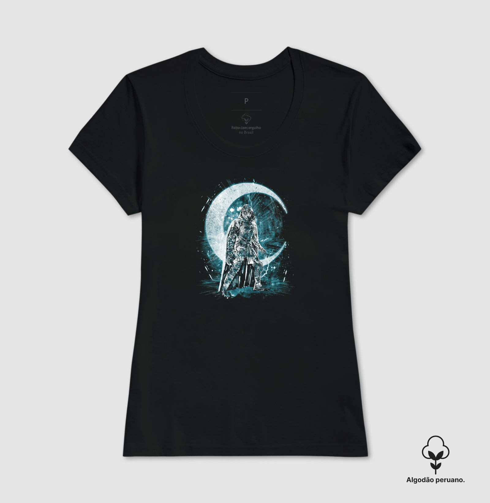 Camiseta Moon Night Storm Algodão Peruano - Imagem 3