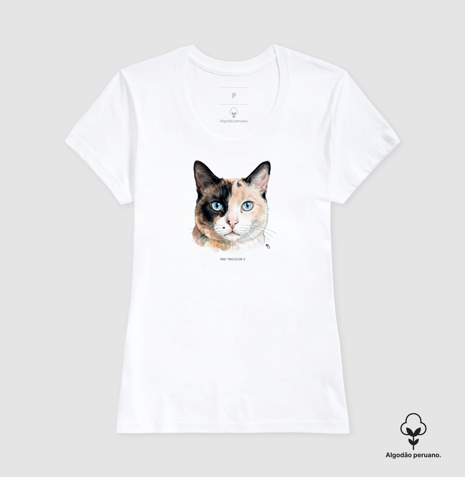 Gatos - SRD Tricolor II - Algodão Peruano - Imagem 5