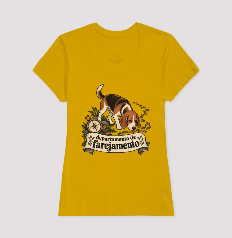 Camiseta Cão Farejador "departamento de farejamento" | Pelo & Pano - Imagem 15