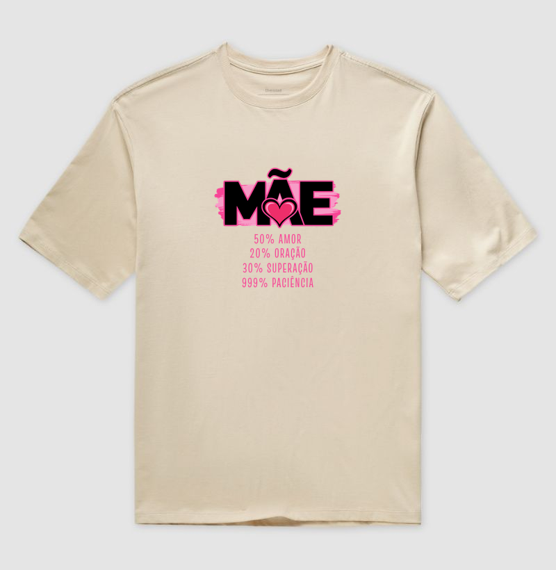 Camiseta Oversized 100% Mãe - Imagem 3